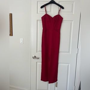 BRAND NEW Reformation Norwood Jumpsuit - Crimson